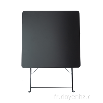 Table pliante carrée étirée en métal 70cm